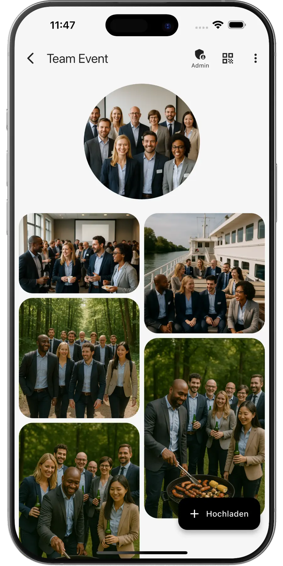 Teamevent Fotos teilen – EventPics