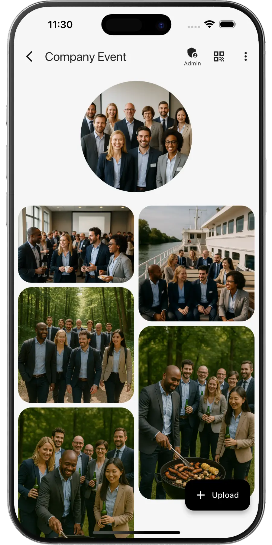 Fotos de tu evento de empresa con QR – EventPics