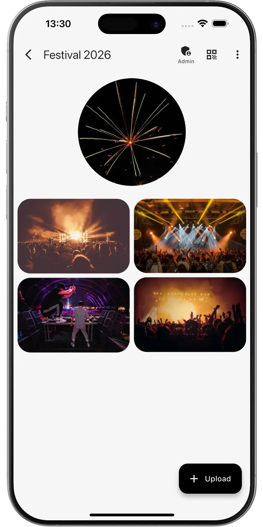 Foto di il tuo festival con QR – EventPics