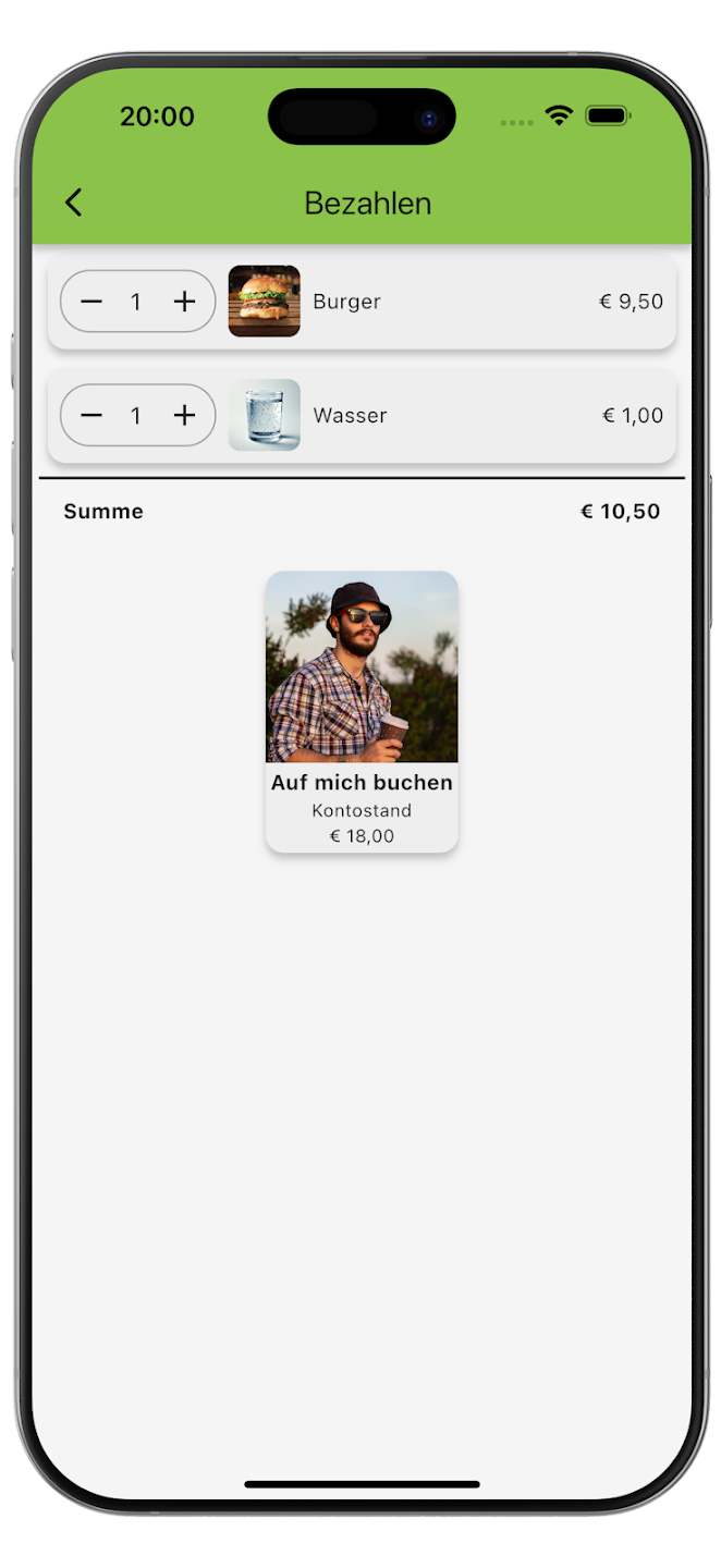 Self-Serve Bar Screenshot