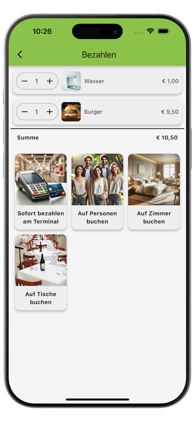 Self-Serve Bar Screenshot